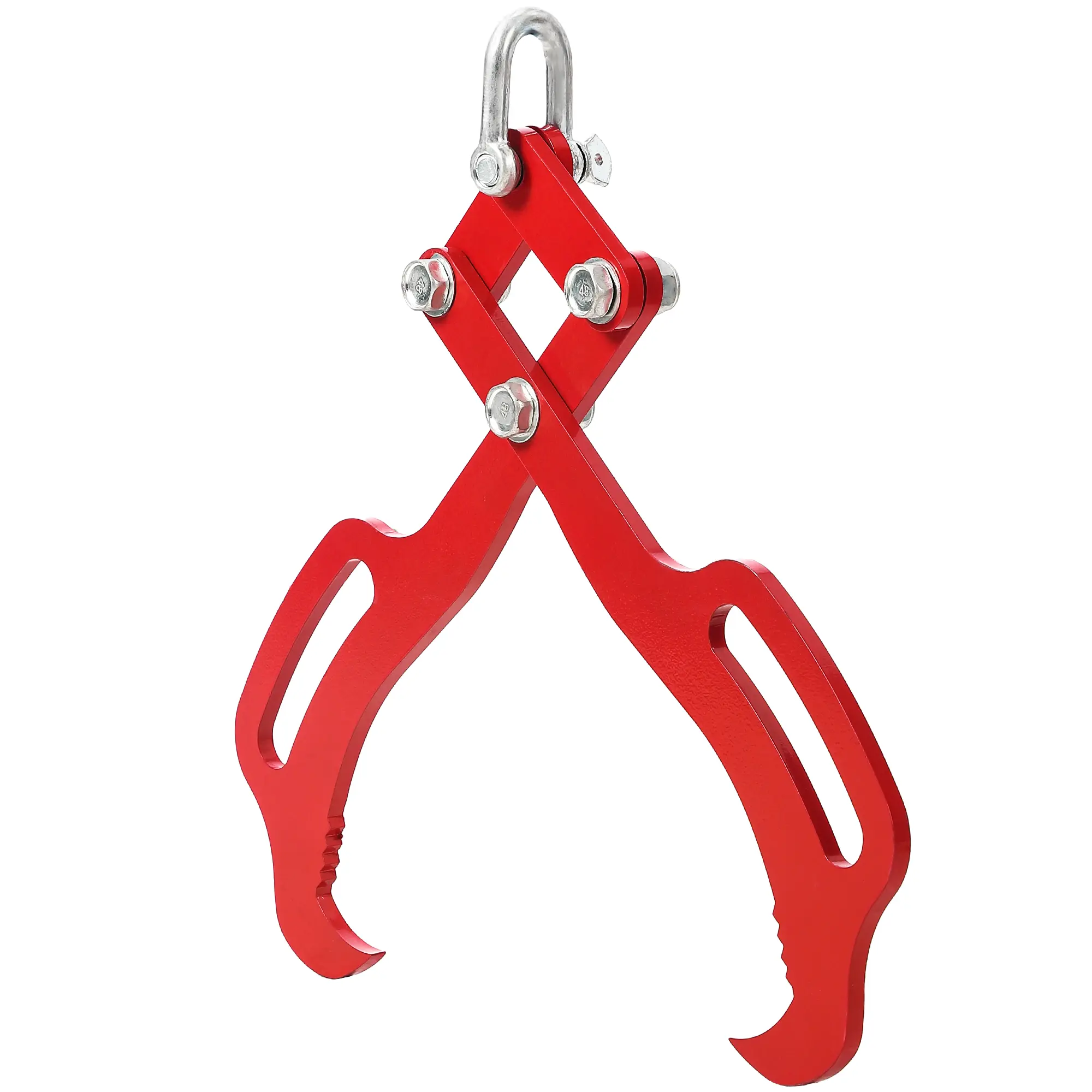 GAOMON Heavy Duty Four-Claw Log Lifting Tongs – 28 Inch Forged Steel Grapple with 360° Swivel Hook, 3000 LB Capacity, Secure Skidding and Lumber Handling Attachment for Tractor, ATV, Skidder, Forklift