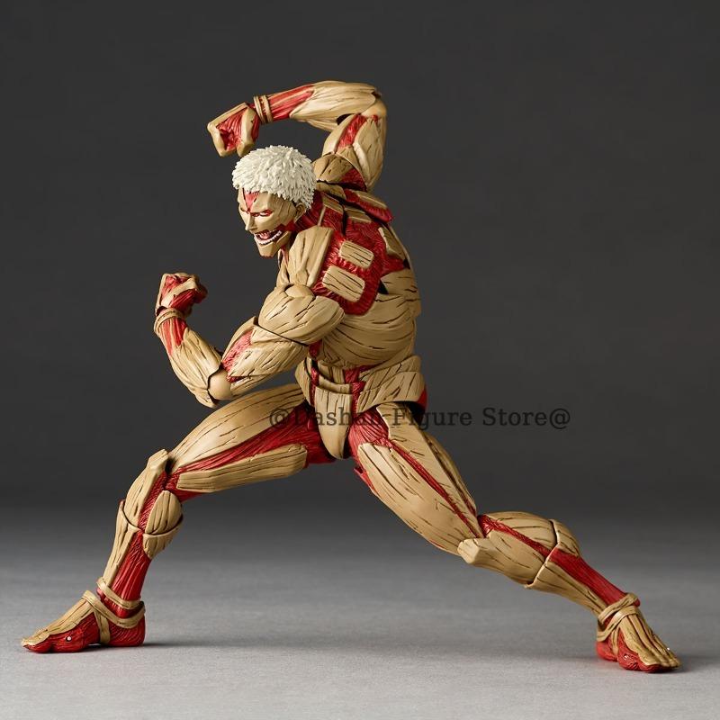 Attack on Titan Figure Revoltech The Armored Titan Action Figures Amazing Yamaguchi Yoroi no Kyojin Reiner Braun PVC Model Toys