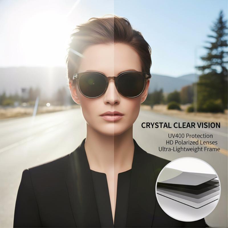 Retro Round Polarized Sunglasses Unisex Multi-Color, Ultra-Light Timeless Design for Daily Wear Business Commute All Face Shapes