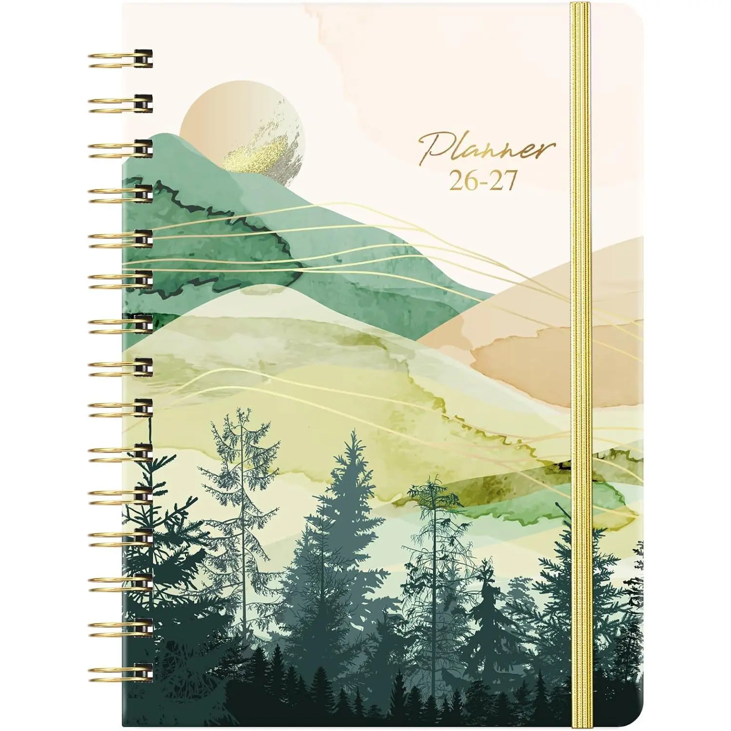 2026-2027 Planner - 2026-2027 Academic Planner Weekly and Monthly from JUL.2026 - JUN. 2027, 6.4" x 8.5", Academic Year Calendar 26-27 with Monthly Tabs, Sturdy Cover,  Paper,  -wire,  Pocket