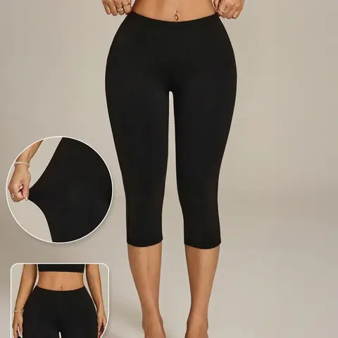 Women's High-Waisted 3/4 Capri Yoga Leggings, Athletic Pants for Yoga, Gym, Running & Fitness, Yoga Bottoms