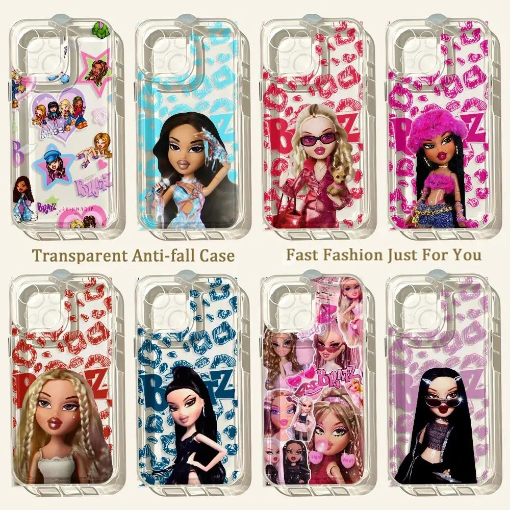 New lovely Doll BratzS Phone Case For iPhone 17 Pro Max 17Air 16 15 14 13 Plus Case TPU Back Cover Shell  Perfect For Holiday Gifts Birthdays for Your Girlfriend/Boyfriend/Friends