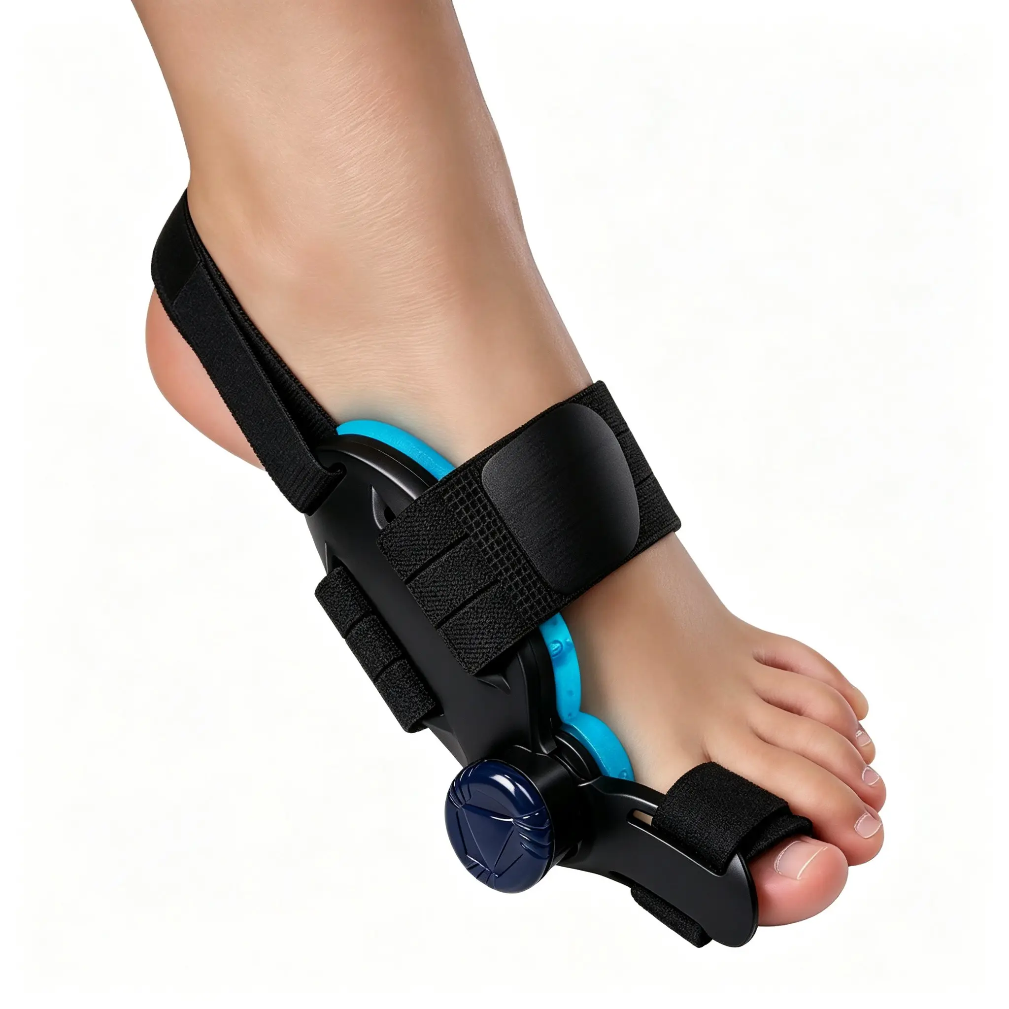 Toe and Thumb Separator, High Elastic Breathable Toe Spreader, Adjustable Hallux Valgus Corrector, Cold Gel Pad for Night Use, Footcare