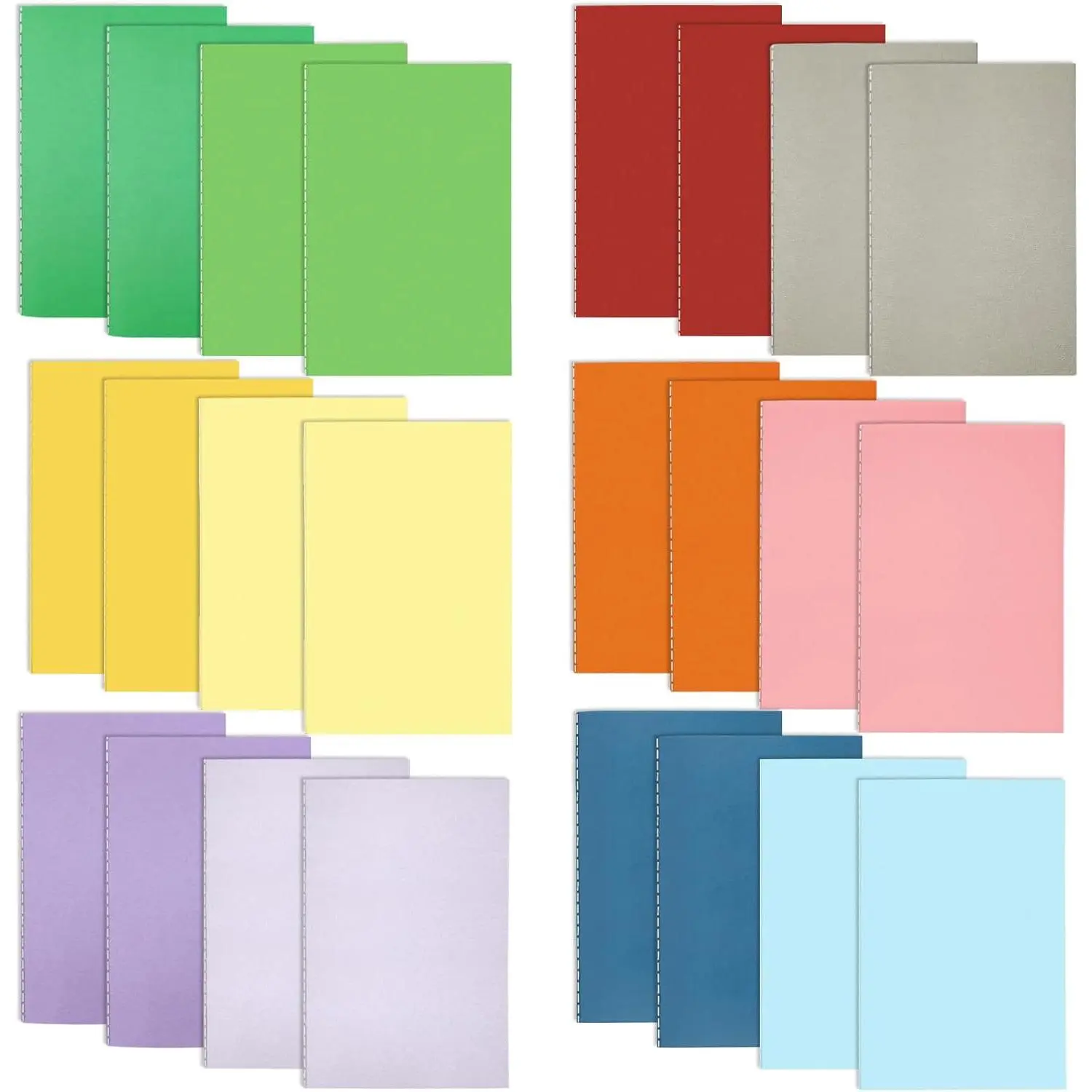 24 Pack Small Notebook, 3.5x5" 36 Lined Page Pocket Notebook Journals Bulk | Colorful Mini Notebook Soft Cover  Note Pads Small Journal for  for Party Favors Church Gifts Writing Drawing