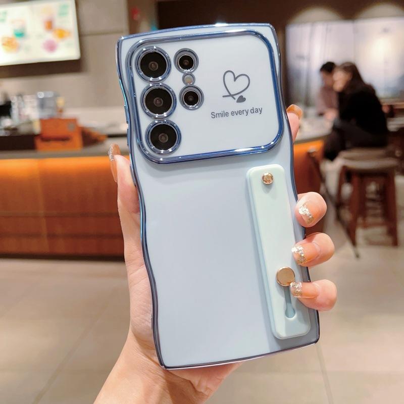 New Wave Heart Design  Phone Cover Girly Universal Camera Protector Shockproof Cases for S25/S24/S23/S22 HN8