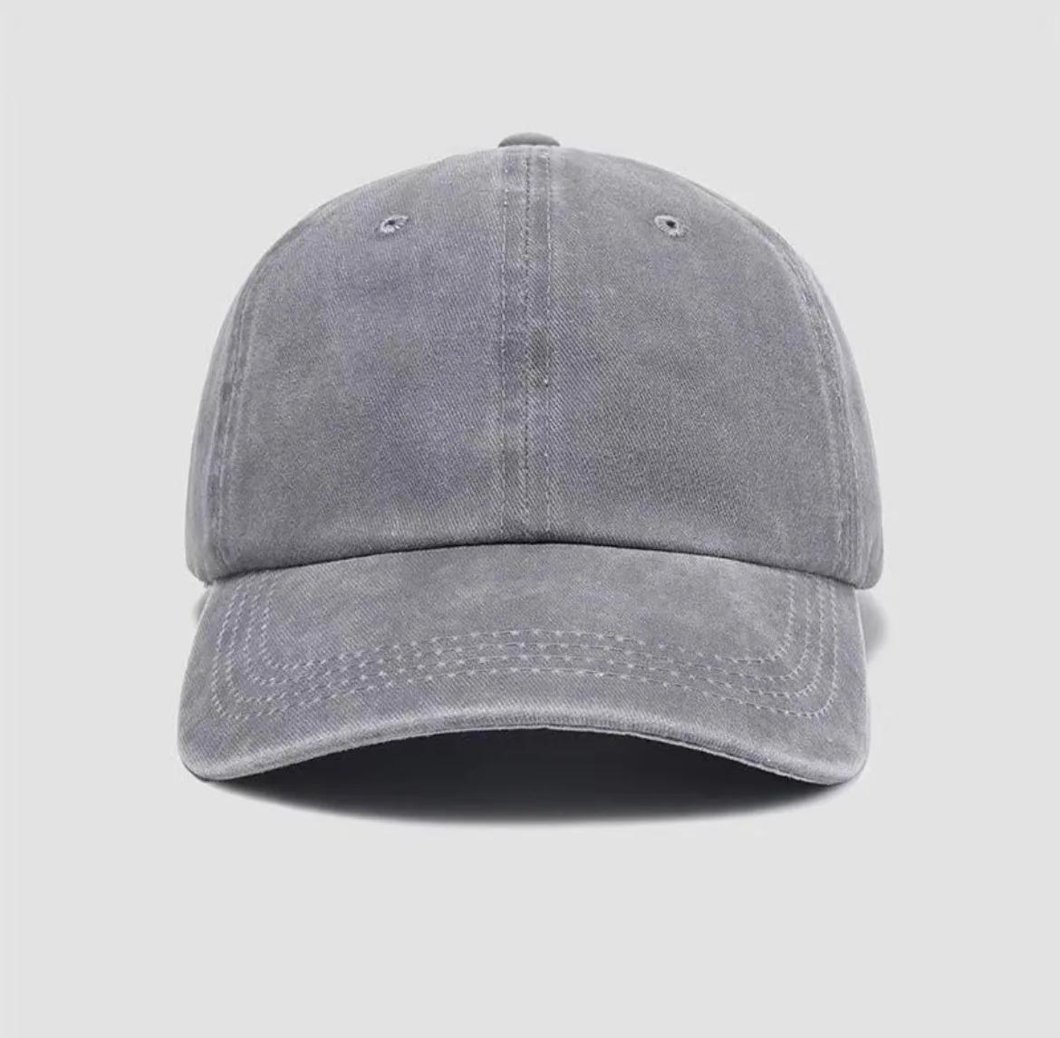 Water washed old duckbill cap, spring and summer soft top, retro curved brim, versatile casual outdoor baseball cap