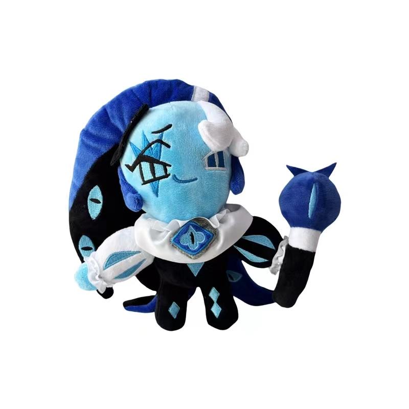 New In Stock Cookie Run: Kingdom Shadow Milk Cookie Anime Figure Plush Toys 25cm Shadow Milk Cookie Doll Custom Toys Kids Gift stuffed