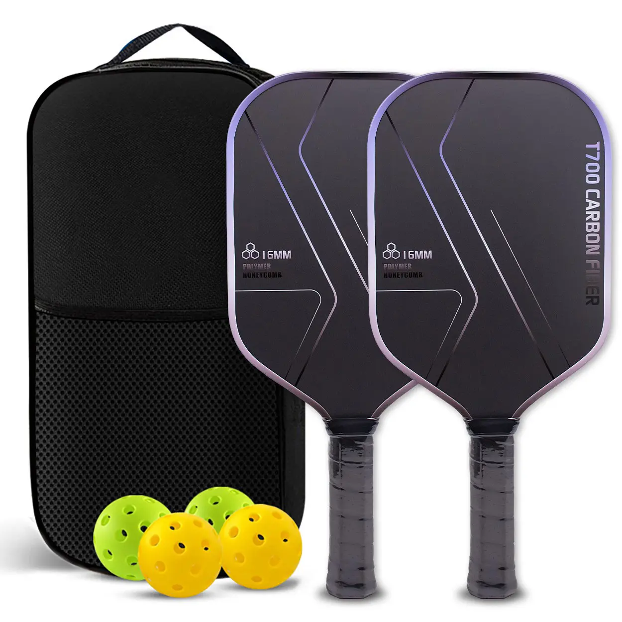 Pickleball paddle pickleball set full set carbon fiber cloth matte racket children adult model
