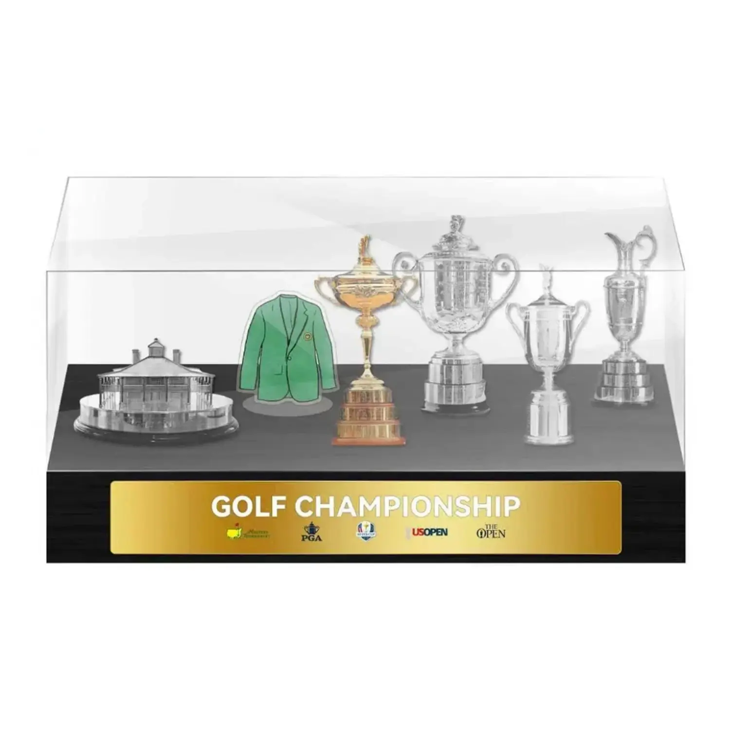 High-Quality Golf Grand Slam Trophy Display Case, Awards Display, Elegant Desktop Decor, Perfect Gift Choice, Premium Design, Beautiful Presentation, Trophy Cabinet