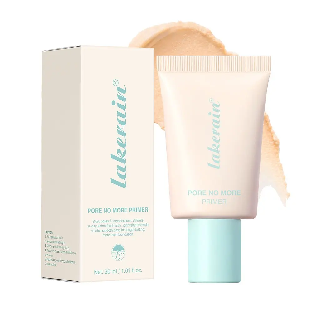 Lakerain Pore No More Primer Minimizes Pores Controls Oil, Lightweight Silky Texture for a Matte Smooth Base, Helps Makeup Last Longer Stay Flawless, Ideal for Oily Combination Skin Daily Use