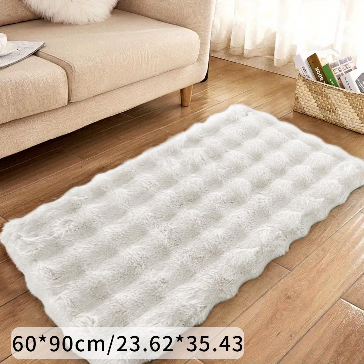 1pc Modern Home Comfortable Soft Bubble Velvet Carpet, Durable Wear-Resistant, Suitable for Bedroom Living Room Study Bedside Multi-Scene Mat, Soft Area Rug