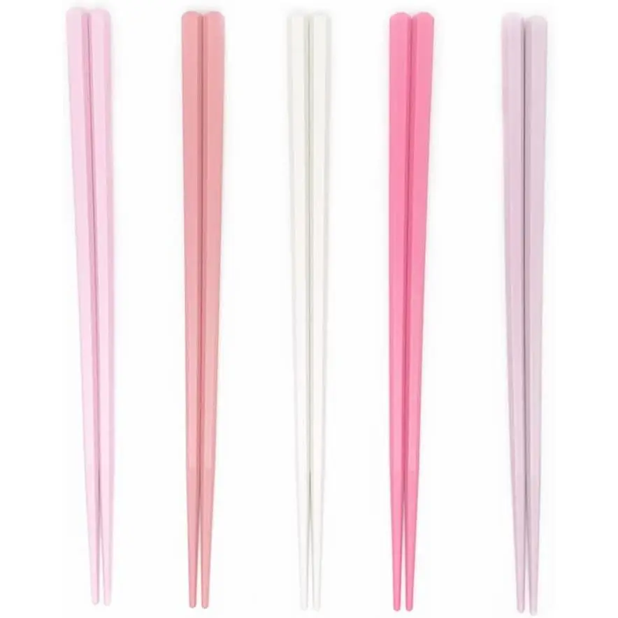 5 Pairs   Fiberglass Chopsticks Set, Non-Slip,Cute Colorful
