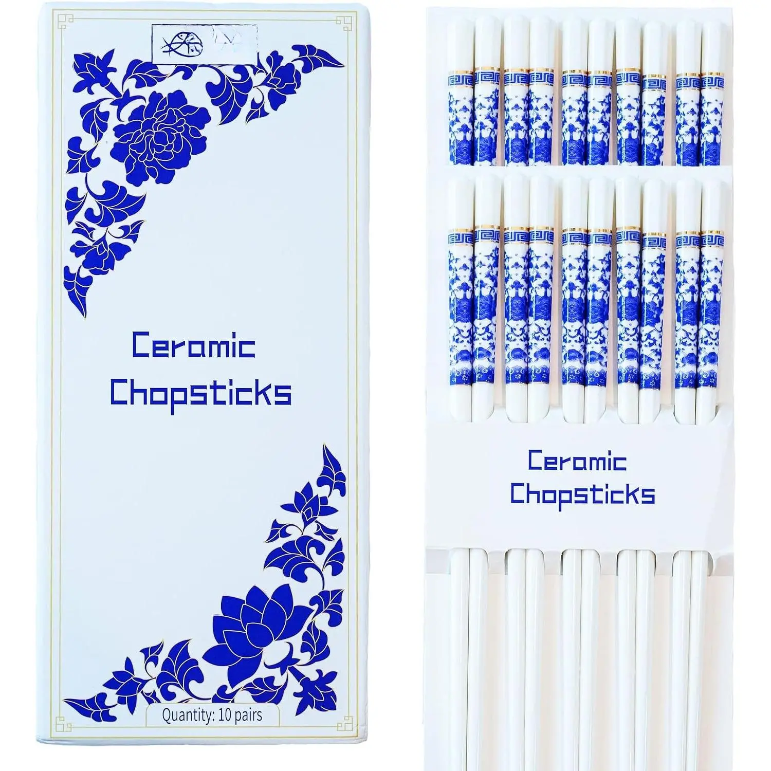 Buy It For Life Chopsticks - Blue Peony Design