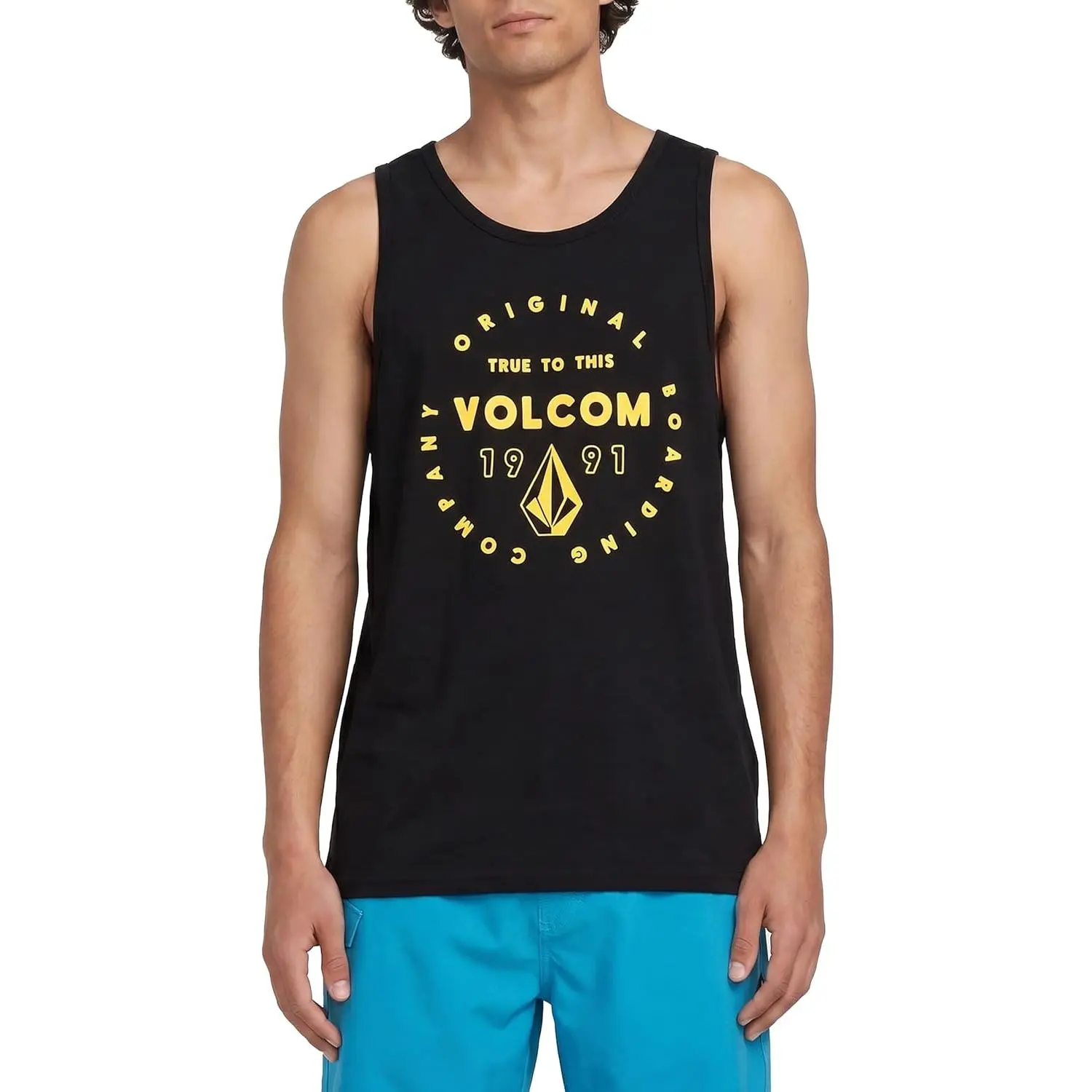 Volcom Men's Graphic Tank Top – Soft Cotton Sleeveless Shirt with Logo Print
