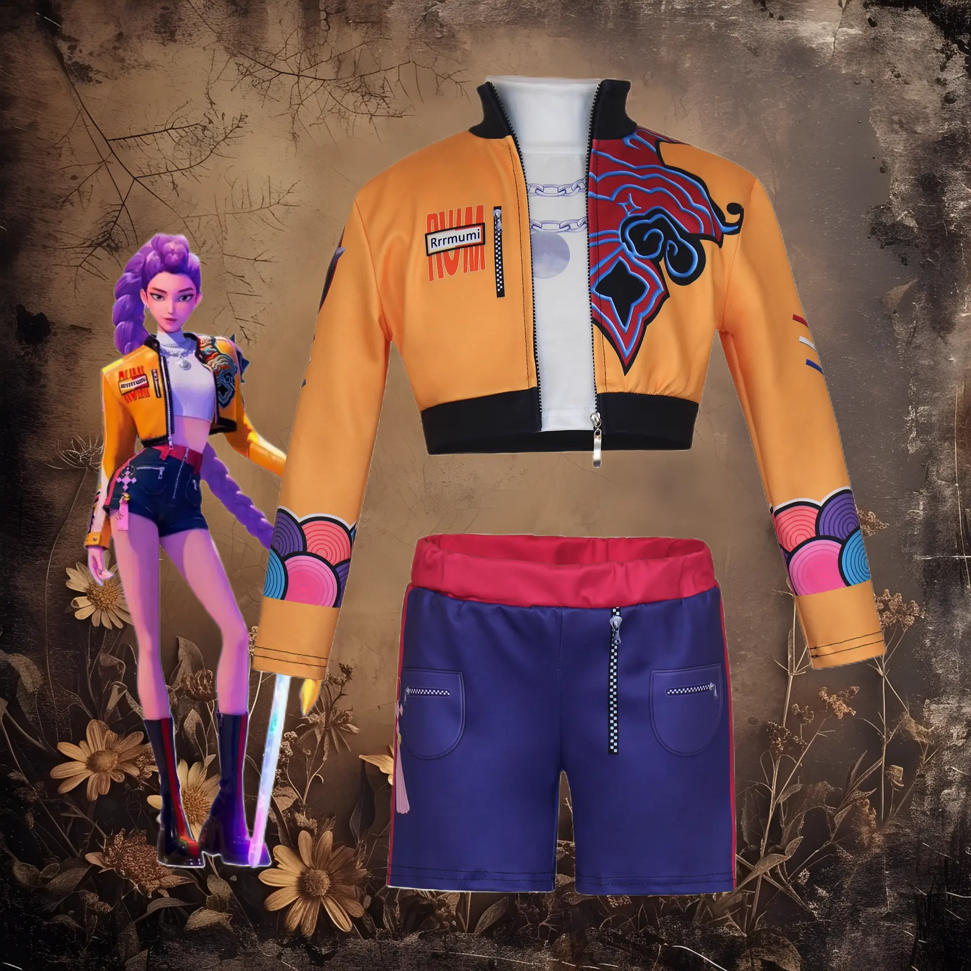 K-POP Witch-hunting Girl Group Mira Zoey Lumi Cosplay Outfit for Halloween Events