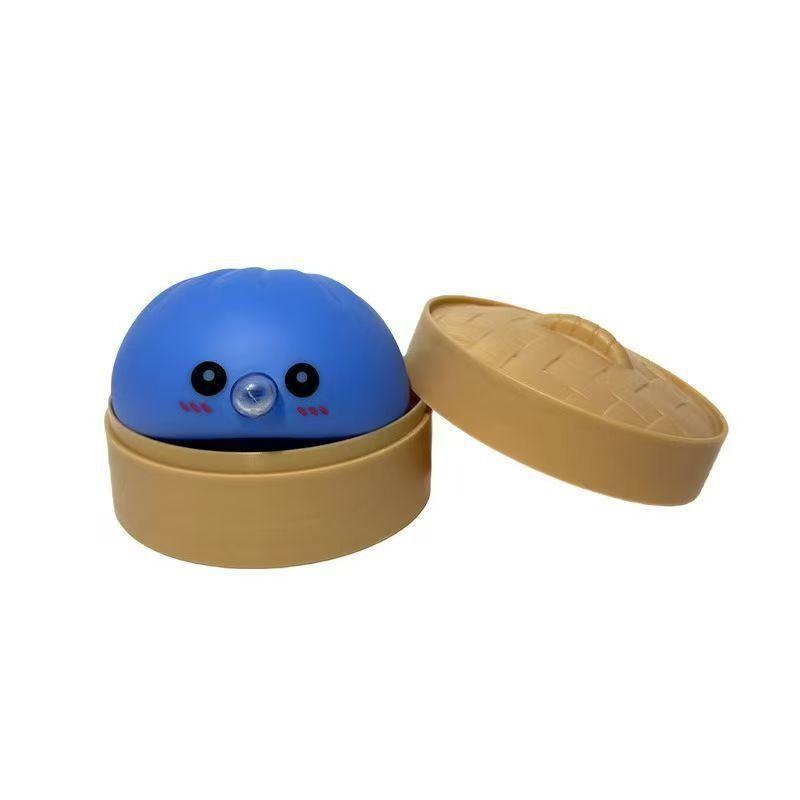 Kawaii Bubble-Blowing Steamed Bun Squishy Toy - Cute Sensory Fidget & Stress Relief