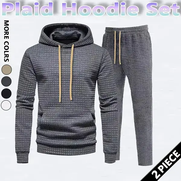 Men's Drawstring Up Hoodie & Joggers French Terry Set, Menswear, Casual Athletic Long Sleeve Hooded Jacket & Trousers for Fall & Winter, Men's Clothing for Daily Wear, Summer Sportswear Indoor Outdoor, Tracksuit, Athleisure ClothesRefer to the size c