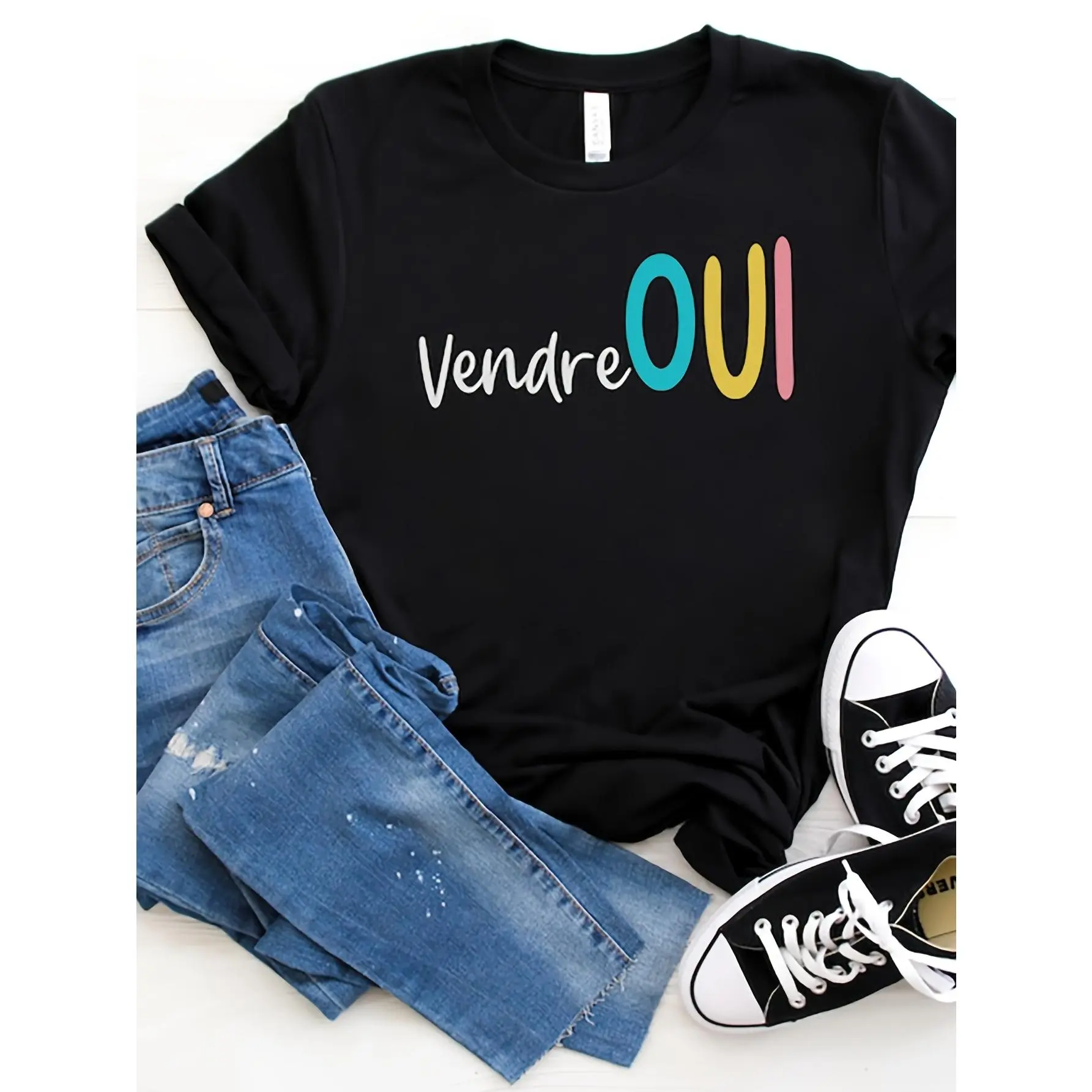 Vendreoui Shirt, Vendredi Tshirt, TGIF French Shirt, French Teacher Friyay Tee, La Prof T-Shirt, Gift for French Teacher, Professeur Shirt