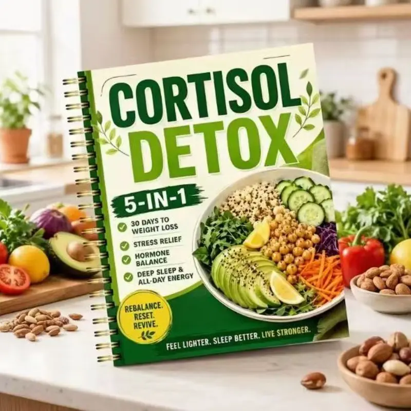 Cortisol Balance Guide, 30-Day Fat Loss Meal Plan, Low Glycemic, Anti-Inflammatory, Stable Cortisol, Easy Meals for Home Cooking
