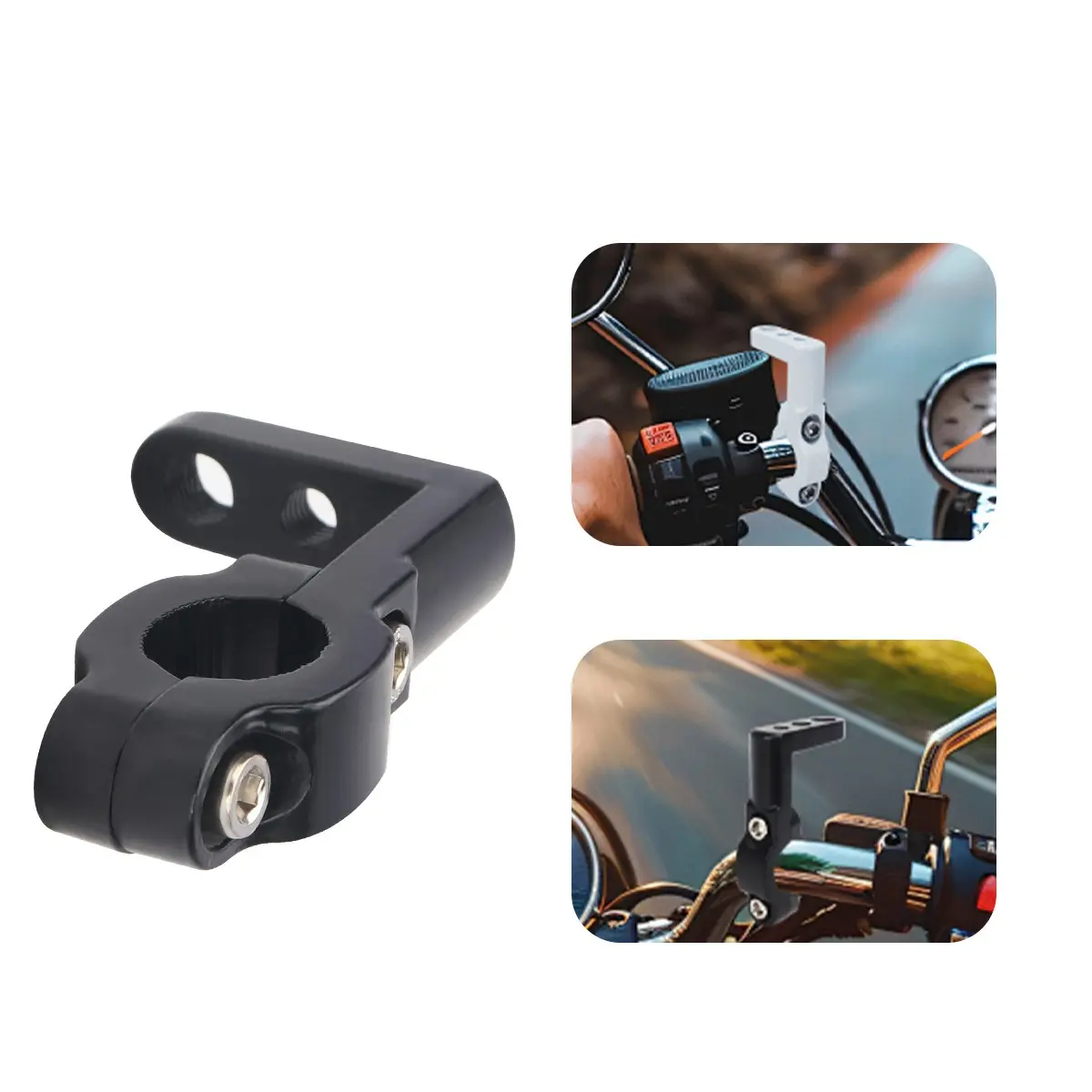 motorcycle multifunctional bracket tube with 3 holes expansion bracket suitable for motorcycle faucet handle bumper fixture auxiliary bracket tube fixture kit bracket Motorcycle Accessories Holder Motor Parts Accessories