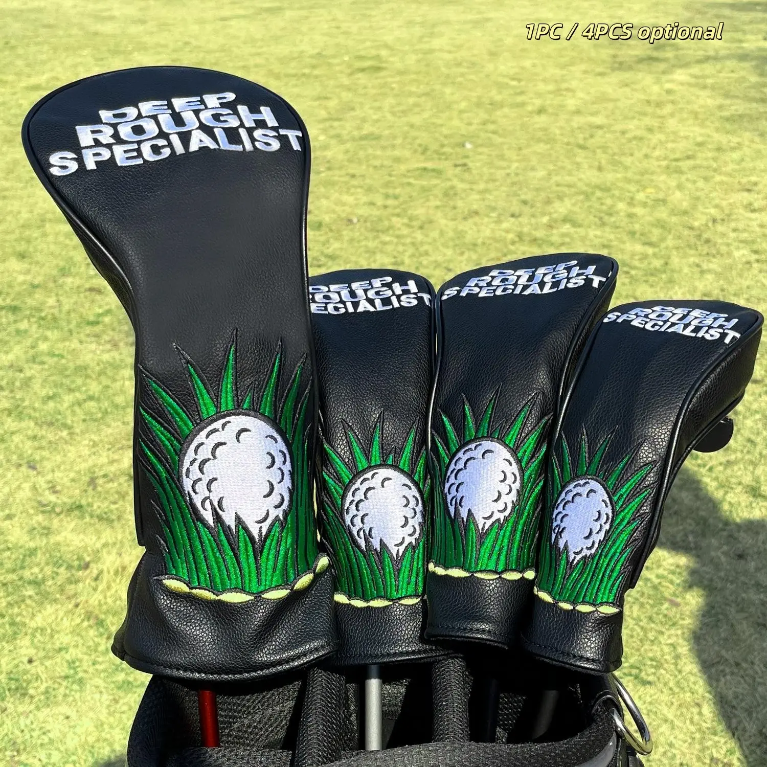 Golf Ball Design Headcovers for Drivers & Hybrids, 1pc/3pcs Set, Golf Accessory, Golf Gear, Golf Supply, Perfect Fit for Both Men & Women, Ideal Gift for Golfers