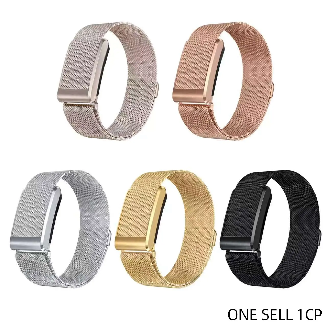 Whoop 5.0 Ecg Edition 24mm Stainless Steel Replacement Strap, Milanese Magnetic Metal Band, Durable & Stylish Accessory