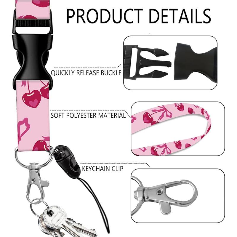 Women's Cute ID Badge Holder Set with Lanyard, Retractable Scroll, Leaf Pattern Card Case, Teacher Nurse Office Gift, Nurse Badge Reel