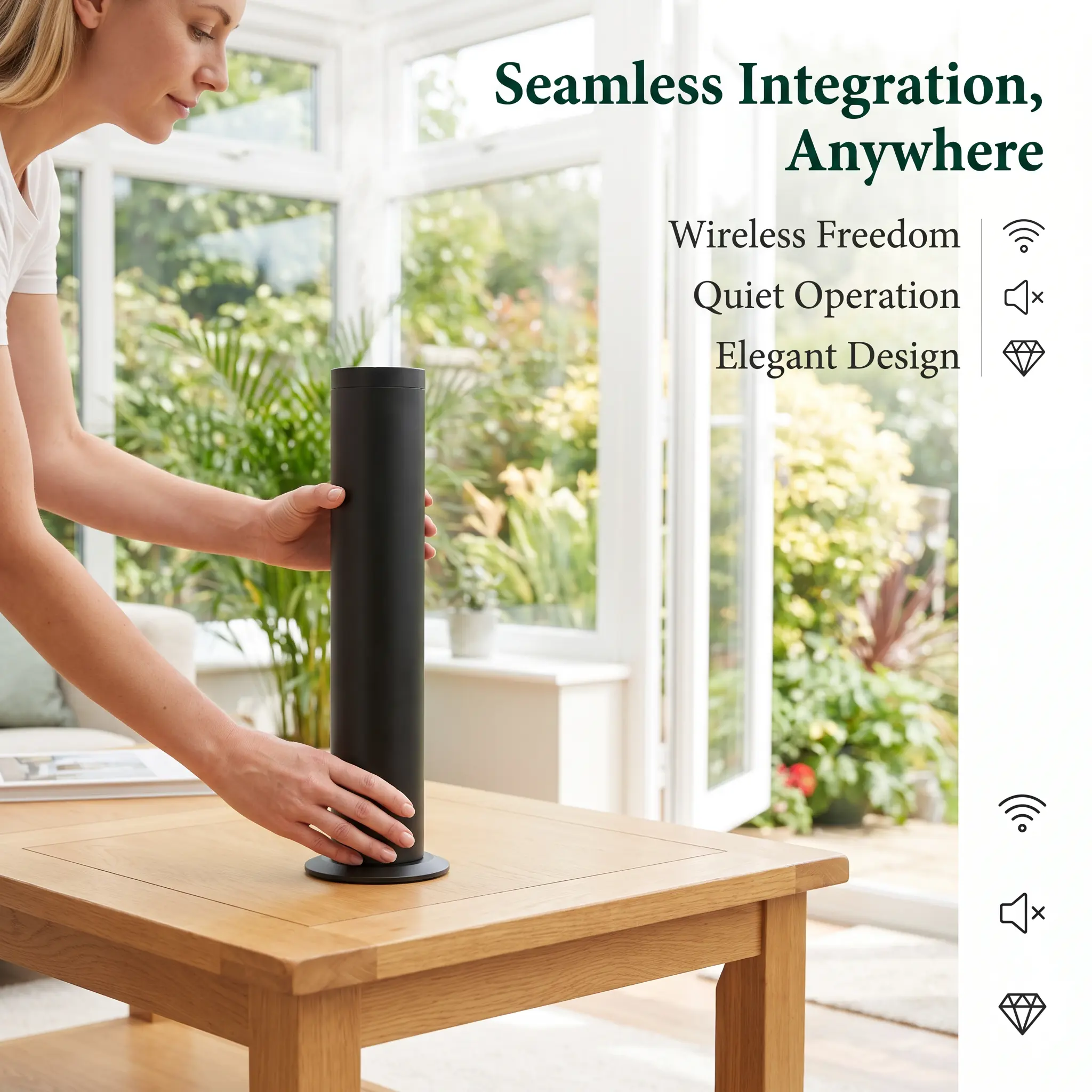 Rechargeable Smart Home Aroma Diffuser with APP Control, Luxury Hotel Grade Fragrance Scent Machine, Large Area Coverage Up to 500 Square Meters (5380 Sq Ft), Complete Set with 8 Bottles Premium Essential Oils Included