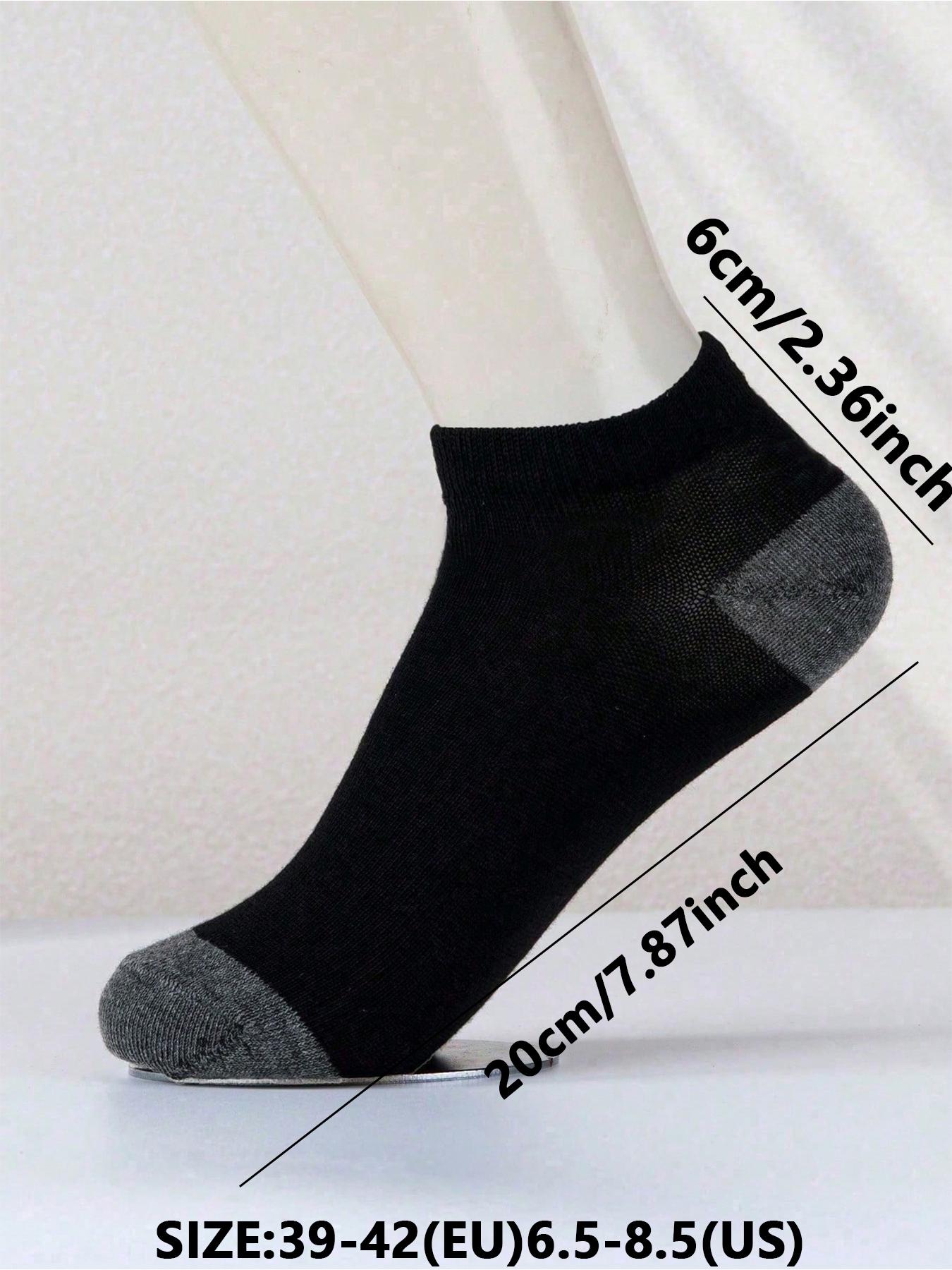 Men's Patchwork Print Ankle Socks, Casual Moisture Wicking Low Cut Socks, Soft Comfy Breathable Socks for Summer Daily Wear, Sports Athletic Socks