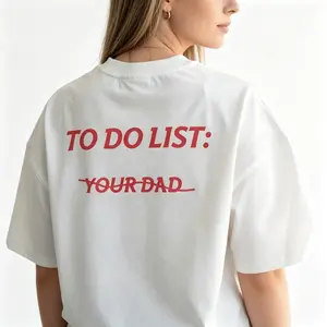 "To Do List Your Dad Graphic Tee Vintage Clothing Gifts For Him Top" Graphic Unisex Tee |   All-Season Breathable Top
