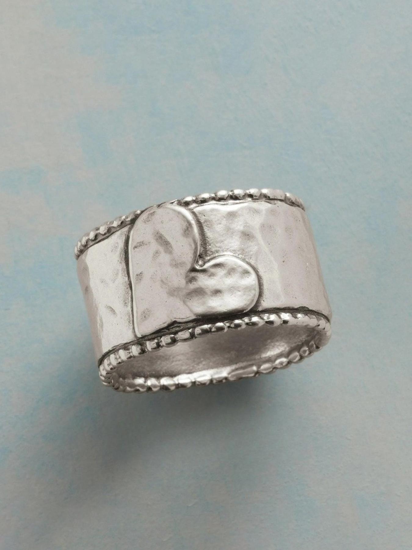 Fashion Jewelry for Party, Everyday Accessories, Trendy All-match & Exquisite Jewelry for Birthday Gift, Vintage Rings, Heart Signet Ring, Heart Cluster Ring