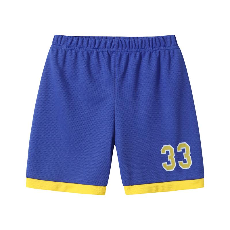 6-piece children's basketball suit, boys' and girls' jerseys, ball pants suit, digital letter printed summer lightweight basketball vest and shorts.