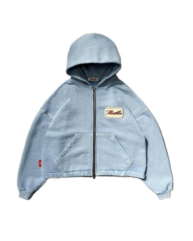 Fashion Trend New Solid Color Letter Patch Hooded Zipper Sweater Men  Hip Hop Vintage Harajuku Joker Couple Sports Hoodie Womenswear Clothes Suits Pocket Long Sleeve Casual Love Piece Style Streetwear Polyester Gamis