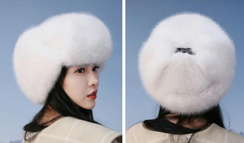 Women's Trapper Hat Faux  Winter Hats Fuzzy Russian Hat with Buckle Trooper Warm Ski Cycling Ear Flap Hat 2025