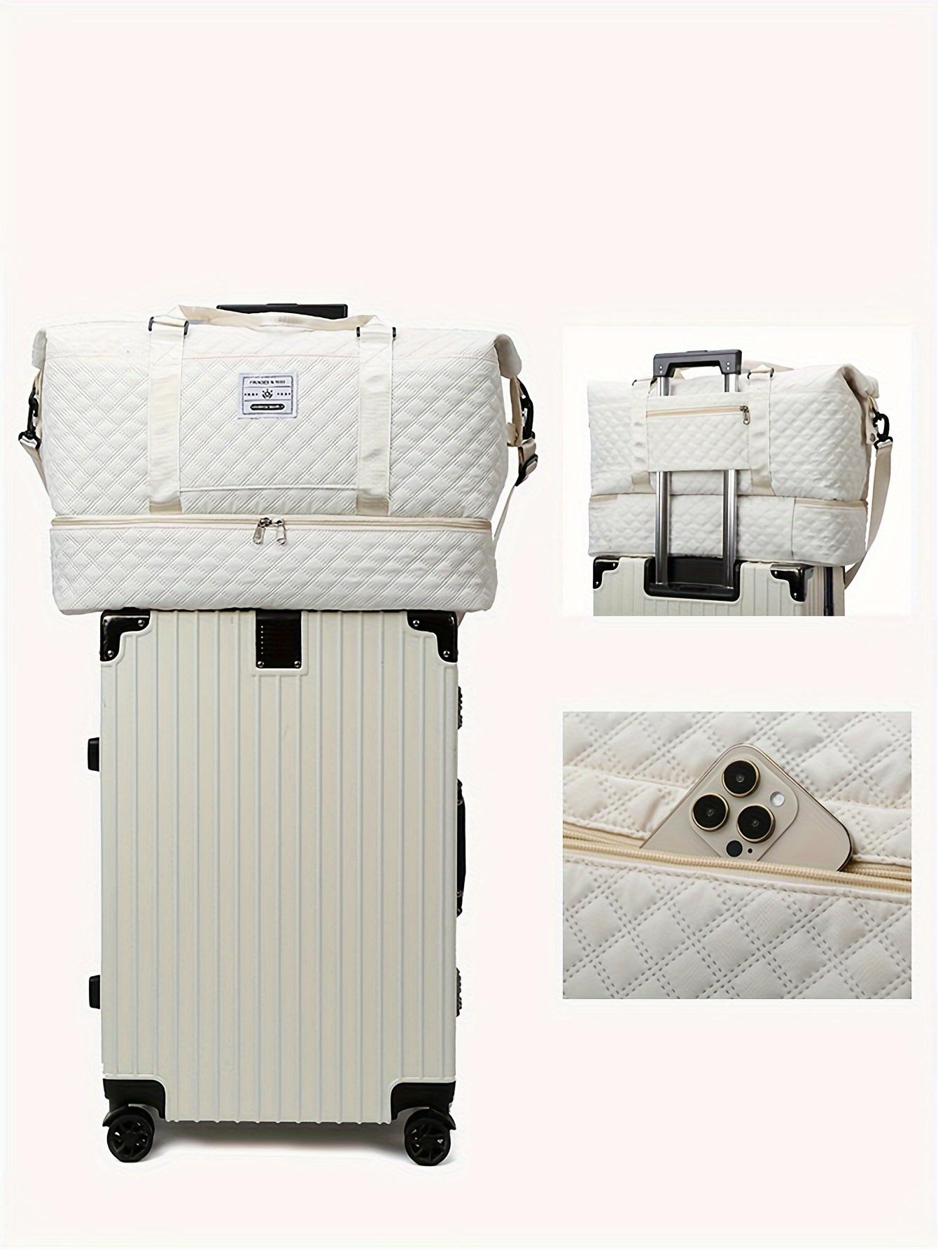 Travel Bag Set, Women's Weekend Bag with Shoulder Strap, Overnight Bag with Shoe Compartment, Yoga Gym Bag with Wet Pocket and Shoe Pocket, Pre and Postpartum Hospital Bag, Business Sports Bag Set