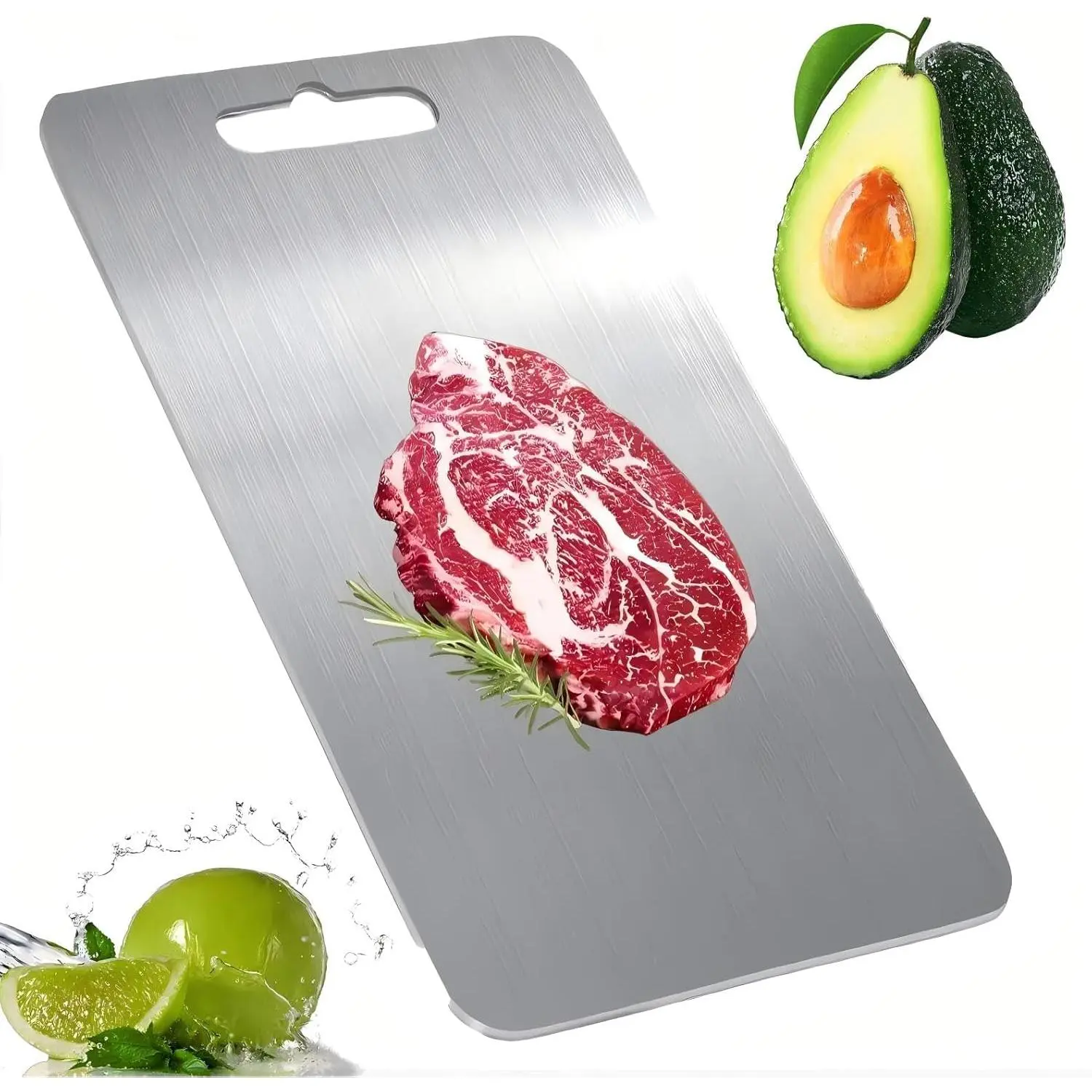 100% Pure Titanium Chopping Board - Durable Kitchen Cutting Board for Home Kitchen Cooking