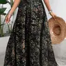 Women's Floral Print Skirt, Elegant Boho Style Long Skirt for Beach Holiday Vacation, Ladies Bottoms for All Seasons, Womenswear, Boho Skirts #GLOBAL PICKS