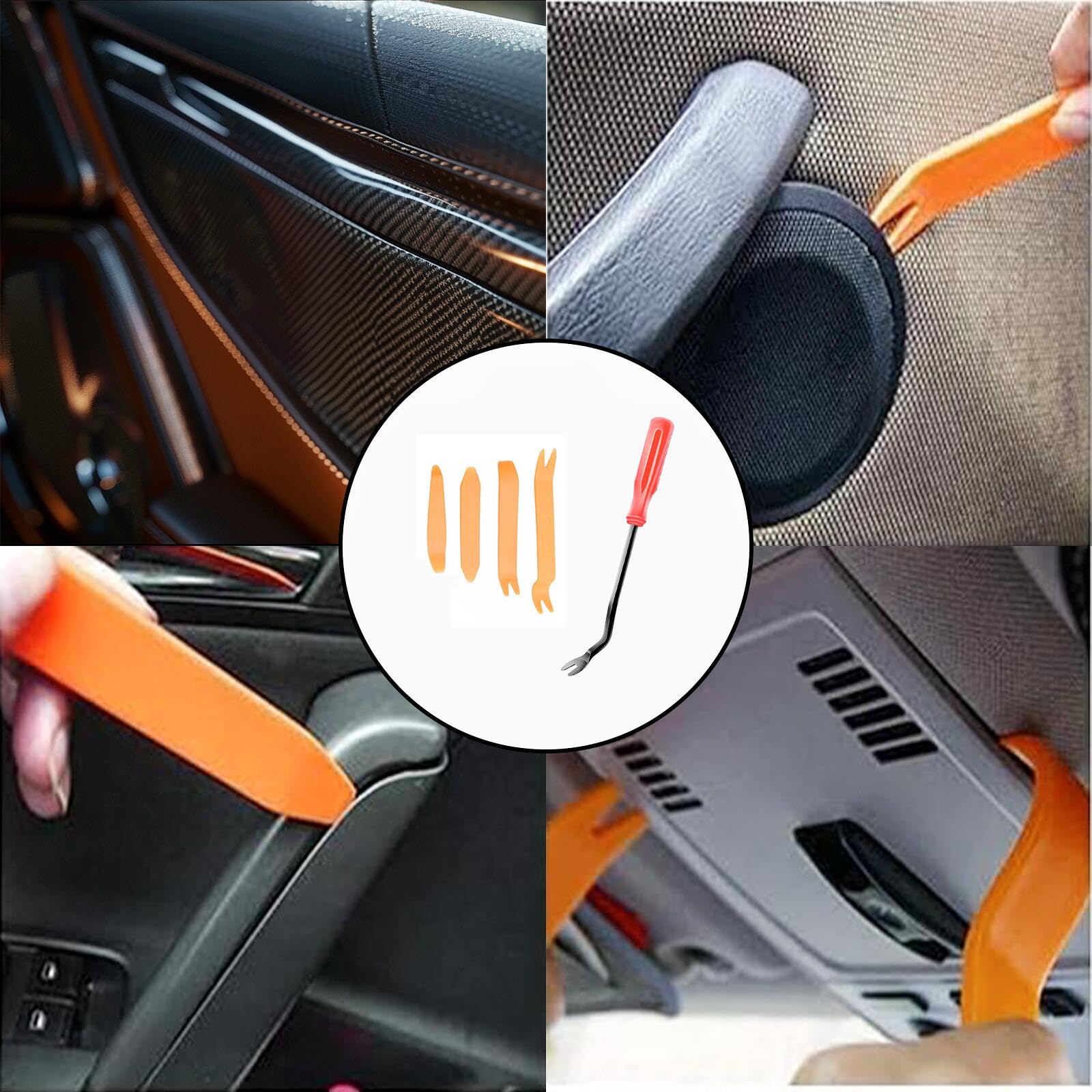 Push Type Nylon Car Fastener Kit with Removal Tool 6 Sizes 100 Pieces Bumper Car Fixing Clips Set Durable Easy to Use Vehicle Clips Heavy Duty Material Organized Storage Case