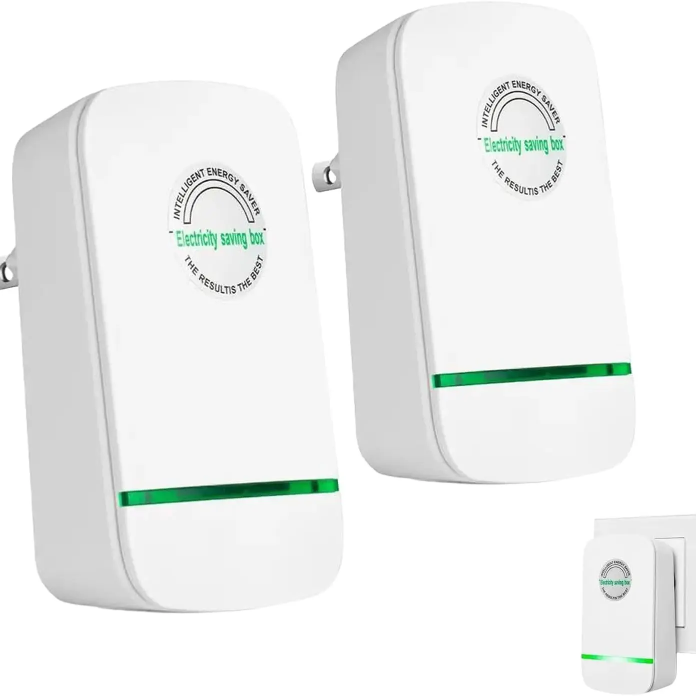 Electricity Saving Box Sd008, Energy Power Savings Device, Reduces Electric Bill, Smart Plug, Surge Protector, Home Office Use