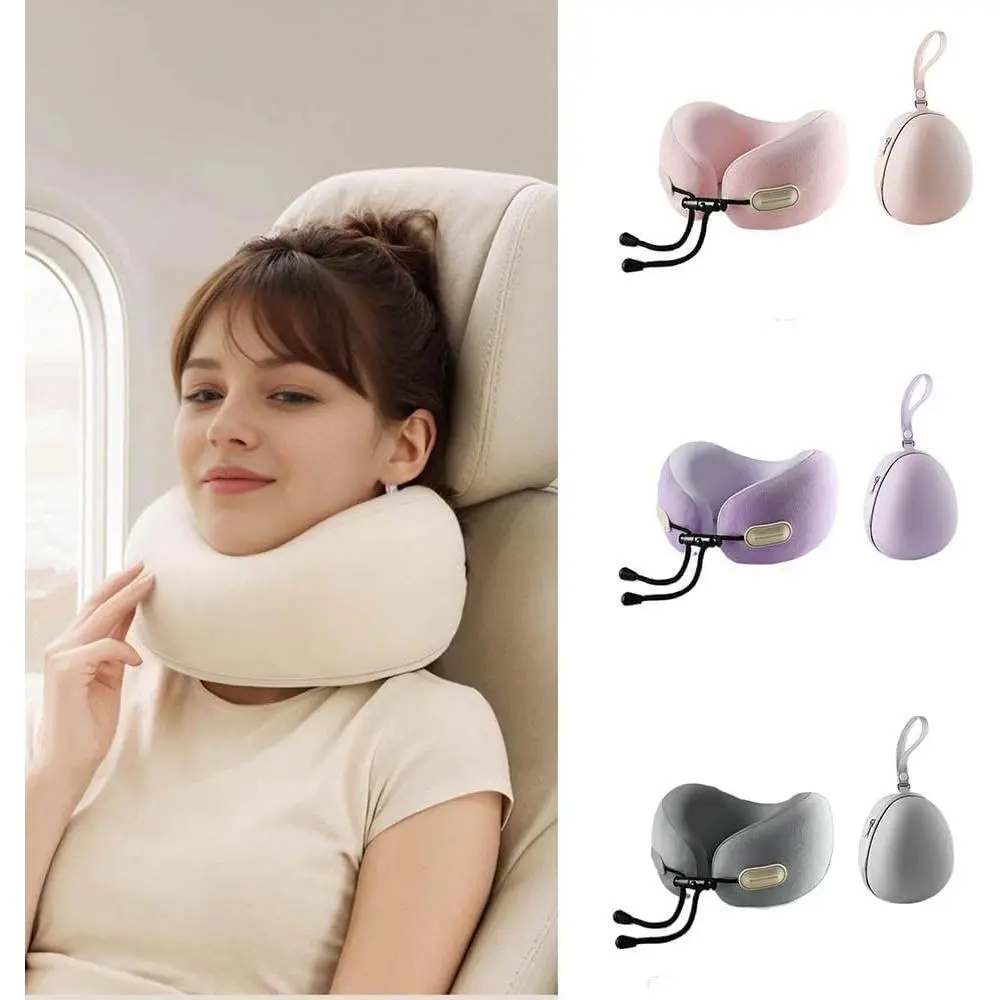 Foldable Portable U‑Shaped Travel Neck Pillow, Ergonomic Head Support Cushion, Comfort Rest Pillow For Office Napping, Desk Snooze, Car Rides And Airplane Trips, Lightweight On‑the‑Go Sleeping Accessory For Adults
