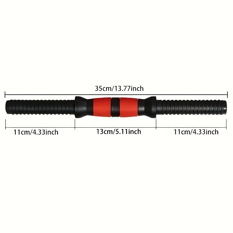 Universal Dumbbell And Barbell Combo Accessory Set - 2 Rubber-Coated Weight Bars + 4 Anti-Slip Bolts |   Professional Strength Training Equipment |   Star Lock Safety System |   Sweat-Absorbing Foam Grips |   Full Body Workout for Arms/Shoulders/Abs/Legs