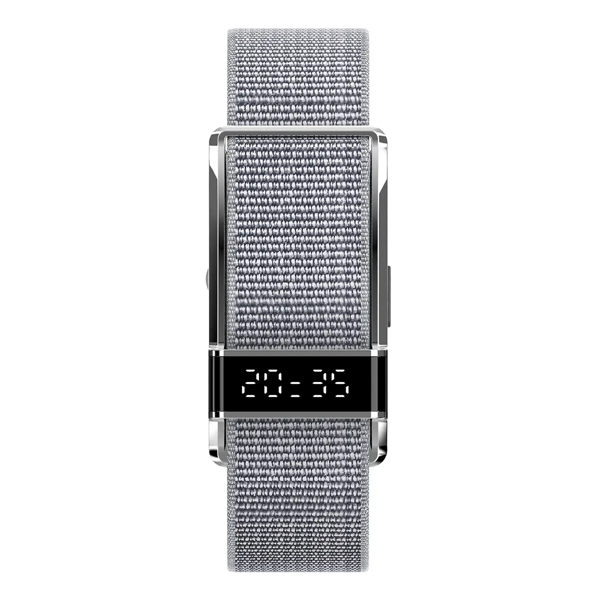 Summer Minimalist Smart Band Watch, Soft Nylon Strap, Digital Display, Fitness Tracker, Step Counter, Calorie Monitor, Multiple Sports Modes, Smart Watch, Smart Bracelet, Smart Wristband