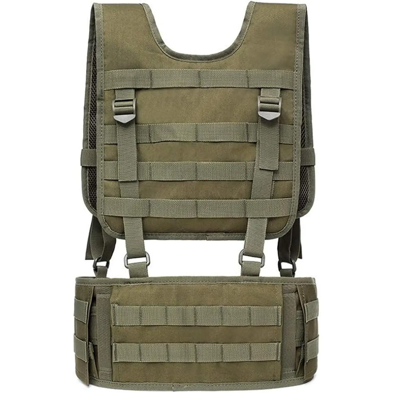 Outdoor Tactical Belt Vest Set, Waist Seal Sports Waist Bag, Multi-Functional Belt Tactical Vest, Ideal for Outdoor Activities, Tactical Chest Vest