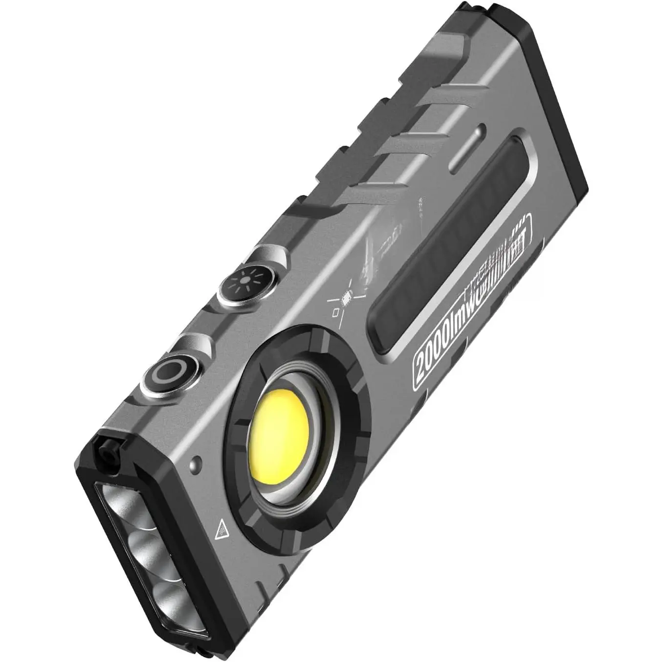 Rechargeable Flashlight, Magnetic EDC Flashlight Rechargeable, 2000 Lumens LED Flashlight with RGB and UV Lighting Source for Outdoor, Car Repairing,Fathers Day Dad Gifts