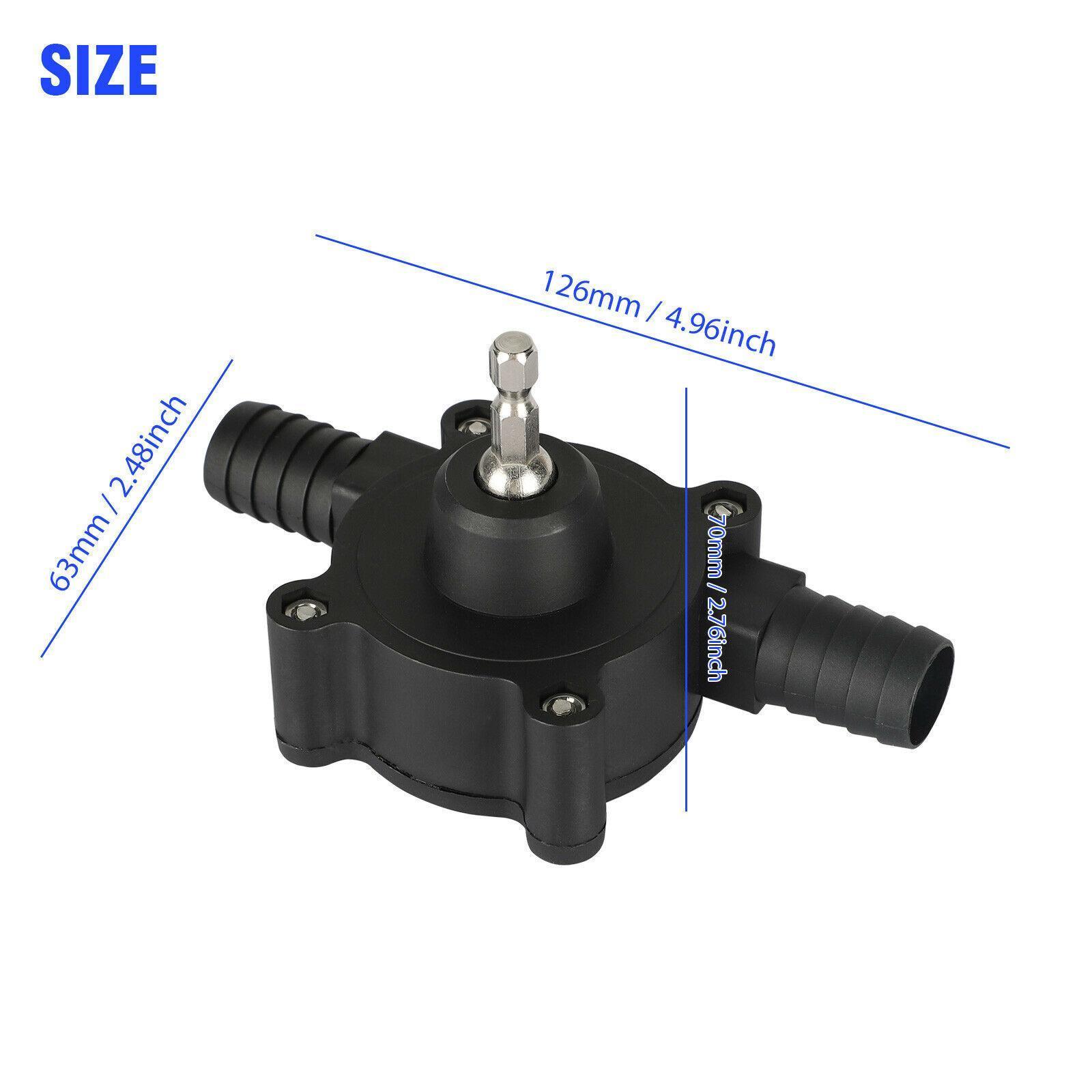 Portable Electric Drill Pump for Water and Liquid Transfer, Self-Priming Hand Pump, Durable, Easy to Install and Use, Versatile for Home and Outdoor Applications