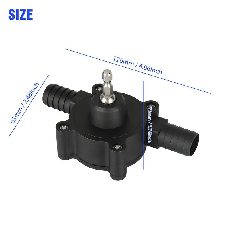 Portable Electric Drill Pump for Water and Liquid Transfer, Self-Priming Hand Pump, Durable, Easy to Install and Use, Versatile for Home and Outdoor Applications