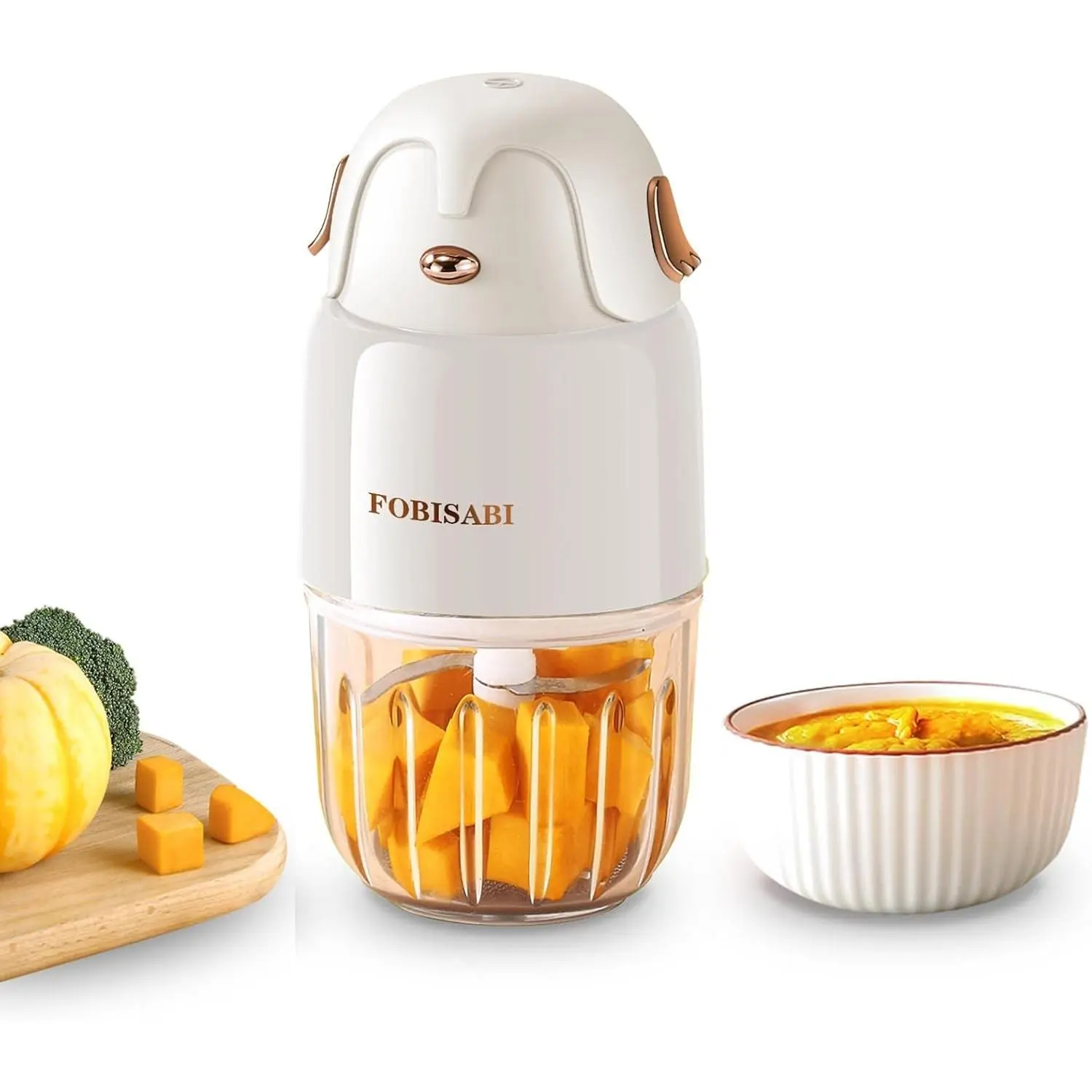 Baby Food Maker - Processor & Blender for Fresh Meals, Fruits, Veggies, Meat & Puree (White)Gift.