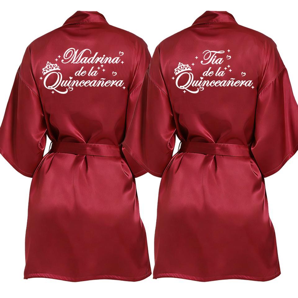 2 Pcs Elegant Quinceañera Celebration Gown Mis Quince Años Robe Girls 15th Anniversary Bathrobe for Birthday Party