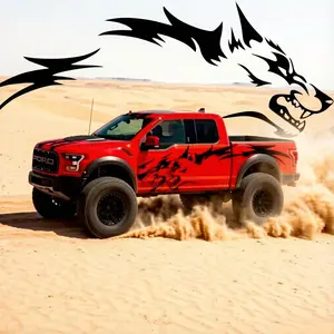 Wolf graphic car body sticker decal vinyl self-adhesive side stripe decal for Jeep truck off-road vehicle cool sticker universal car sticker Kit Sedan Bumper Protector