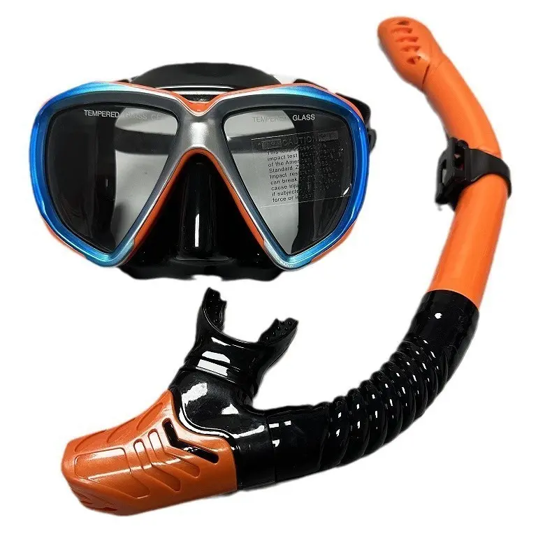 New High-Definition Dive Mask Large Frame, Adult Snorkeling Face Mask, Tempered Glass, Liquid Silicone Hood, Diving Gear